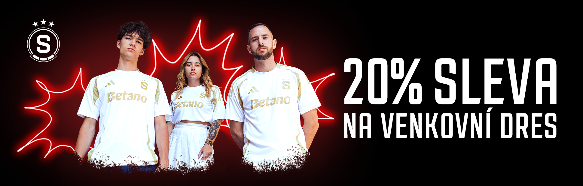 Fanshop sleva 20 % na venkovní dres